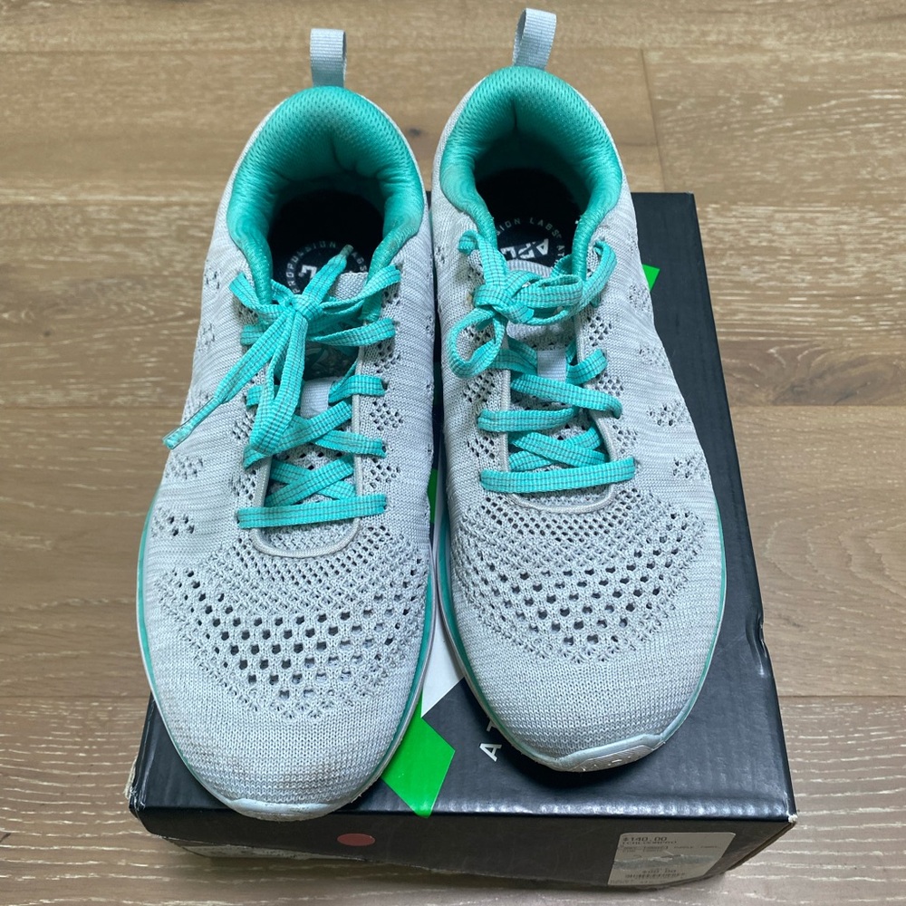APL TechLoom Pro Sneaker Cosmic Grey/Mint Size 8.5